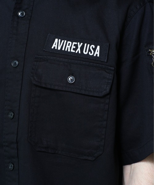 AVIREX（アヴィレックス）の「BASIC FATIGUE SHORT SLEEVE SHIRT / ベーシック ファティーグ 半袖シャツ / AVIREX / アヴィレックス（シャツ/ブラウス・メンズ・ブラック/ホワイト系その他/オリーブ/カーキ/グレー系カモフラージュ/ホワイト/ネイビー・LARGE/XX-LARGE/MEDIUM/X-LARGE）」の17枚目の写真