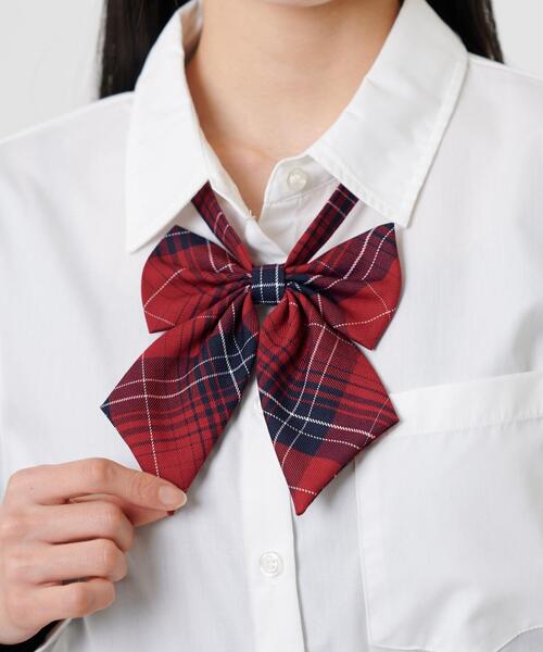 WEGO（ウィゴー）の「WEGO/チェックスクールリボン（蝶ネクタイ・レディース・ホワイト系その他3/ブラック系その他2/ブラック系その他3/グレー系その他2/ブルー系その他2/ブルー系その他3/パープル系その他2/ホワイト系その他2/その他1/その他2/その他3/パープル系その他3/レッド系その他2/グレー系その他3/その他6/ブラウン系その他3/レッド系その他3/ベージュ系その他2/その他5/ブラウン系その他2/その他4・FREE）」の14枚目の写真