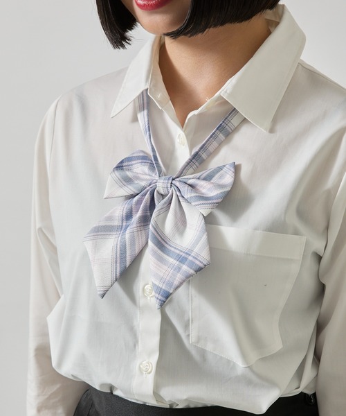 WEGO（ウィゴー）の「WEGO/チェックスクールリボン（蝶ネクタイ・レディース・ホワイト系その他3/ブラック系その他2/ブラック系その他3/グレー系その他2/ブルー系その他2/ブルー系その他3/パープル系その他2/ホワイト系その他2/その他1/その他2/その他3/パープル系その他3/レッド系その他2/グレー系その他3/その他6/ブラウン系その他3/レッド系その他3/ベージュ系その他2/その他5/ブラウン系その他2/その他4・FREE）」の3枚目の写真