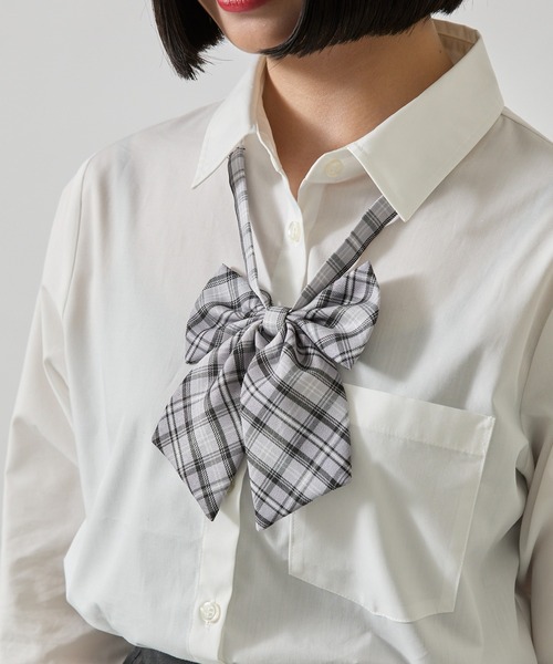 WEGO（ウィゴー）の「WEGO/チェックスクールリボン（蝶ネクタイ・レディース・ホワイト系その他3/ブラック系その他2/ブラック系その他3/グレー系その他2/ブルー系その他2/ブルー系その他3/パープル系その他2/ホワイト系その他2/その他1/その他2/その他3/パープル系その他3/レッド系その他2/グレー系その他3/その他6/ブラウン系その他3/レッド系その他3/ベージュ系その他2/その他5/ブラウン系その他2/その他4・FREE）」の6枚目の写真