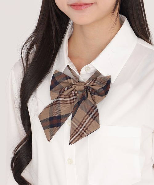 WEGO（ウィゴー）の「WEGO/チェックスクールリボン（蝶ネクタイ・レディース・ホワイト系その他3/ブラック系その他2/ブラック系その他3/グレー系その他2/ブルー系その他2/ブルー系その他3/パープル系その他2/ホワイト系その他2/その他1/その他2/その他3/パープル系その他3/レッド系その他2/グレー系その他3/その他6/ブラウン系その他3/レッド系その他3/ベージュ系その他2/その他5/ブラウン系その他2/その他4・FREE）」の8枚目の写真