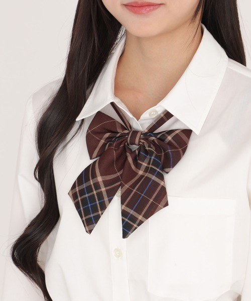 WEGO（ウィゴー）の「WEGO/チェックスクールリボン（蝶ネクタイ・レディース・ホワイト系その他3/ブラック系その他2/ブラック系その他3/グレー系その他2/ブルー系その他2/ブルー系その他3/パープル系その他2/ホワイト系その他2/その他1/その他2/その他3/パープル系その他3/レッド系その他2/グレー系その他3/その他6/ブラウン系その他3/レッド系その他3/ベージュ系その他2/その他5/ブラウン系その他2/その他4・FREE）」の9枚目の写真