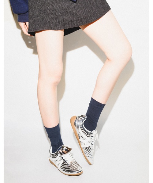 STEVE MADDEN（スティーブマデン）の「ローカットスニーカー/S.MADDEN FREEKICK-VS（スニーカー・レディース・シルバー/ブラック×シルバー/モカ/ホワイト×シルバー・22.5cm/23.0cm/23.5cm/23.5-24/24.0cm/24.5cm/24.5㎝）」の14枚目の写真