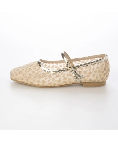 Launa lea(ラウナレア)の「チュールメリージェーンフラットパンプス(0597,0597A)(パンプス・レディース・ブラック/ホワイト/ベージュ・22.0cm/22.5cm/23.0cm/23.5cm/24.0cm/24.5cm/25.0cm)」の6枚目の写真