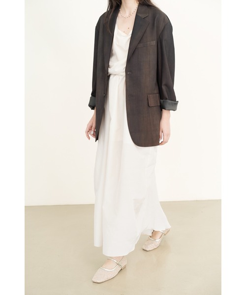 Launa lea(ラウナレア)の「チュールメリージェーンフラットパンプス(0597,0597A)(パンプス・レディース・ブラック/ホワイト/ベージュ・22.0cm/22.5cm/23.0cm/23.5cm/24.0cm/24.5cm/25.0cm)」の4枚目の写真