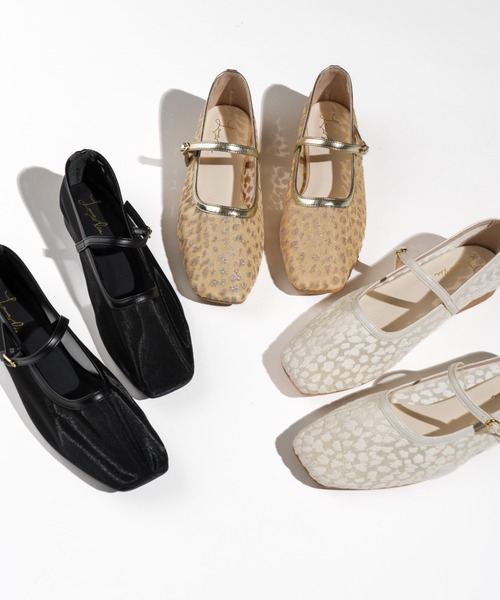 Launa lea(ラウナレア)の「チュールメリージェーンフラットパンプス(0597,0597A)(パンプス・レディース・ブラック/ホワイト/ベージュ・22.0cm/22.5cm/23.0cm/23.5cm/24.0cm/24.5cm/25.0cm)」の17枚目の写真