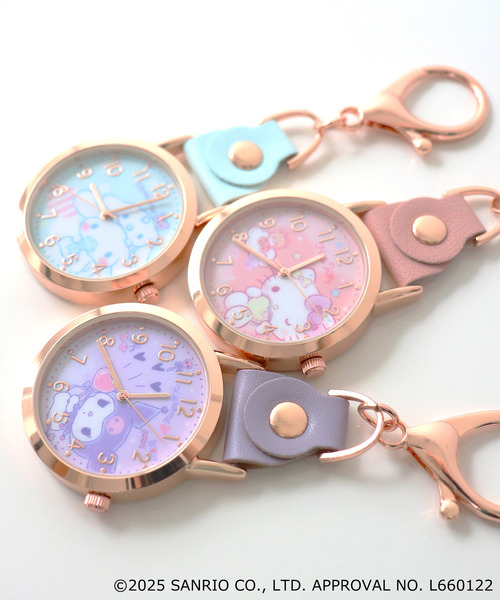 sanrio（サンリオ）の「〈SANRIO/サンリオ〉Watch/サンリオ キャラクターズ キーチェーンウォッチ おすましKCウォッチ G（アナログ腕時計・レディース・ブルー/ピンク/パープル/チェリーピンク/グリーン/ミント/イエロー・ONE SIZE）」の11枚目の写真