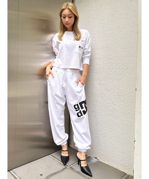DC（ディーシー）の「GYDA×DC stargyda MOTIF スウェットパンツ（スウェットパンツ・レディース・オフホワイト/ブラック・FREE）」の10枚目の写真