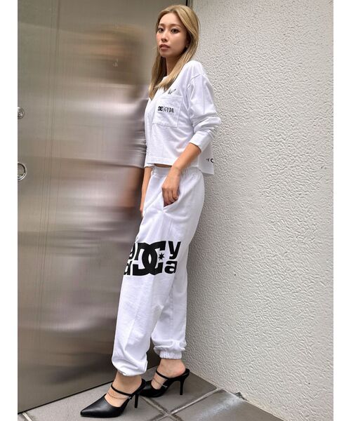 DC（ディーシー）の「GYDA×DC stargyda MOTIF スウェットパンツ（スウェットパンツ・レディース・オフホワイト/ブラック・FREE）」の11枚目の写真