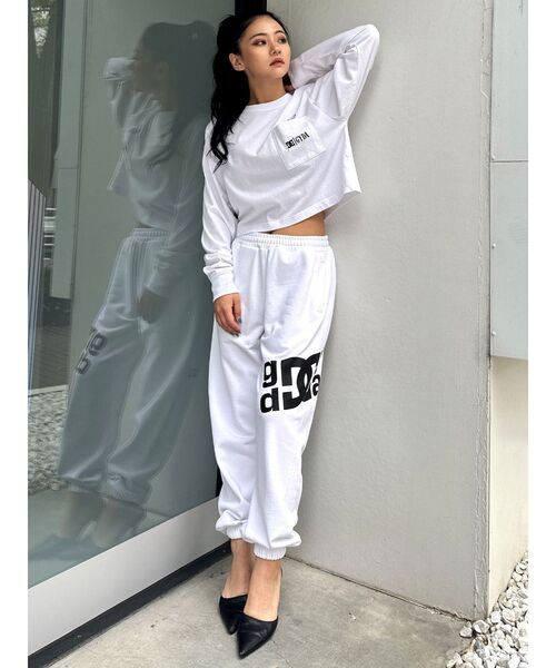 DC（ディーシー）の「GYDA×DC stargyda MOTIF スウェットパンツ（スウェットパンツ・レディース・オフホワイト/ブラック・FREE）」の14枚目の写真