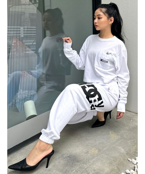 DC（ディーシー）の「GYDA×DC stargyda MOTIF スウェットパンツ（スウェットパンツ・レディース・オフホワイト/ブラック・FREE）」の15枚目の写真