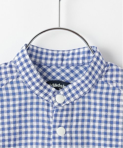 kladskap（クレードスコープ）の「電車バンドカラー長袖シャツ（シャツ/ブラウス・キッズ・グレー/ブルー・120cm/100cm/110cm/90cm/130cm）」の13枚目の写真