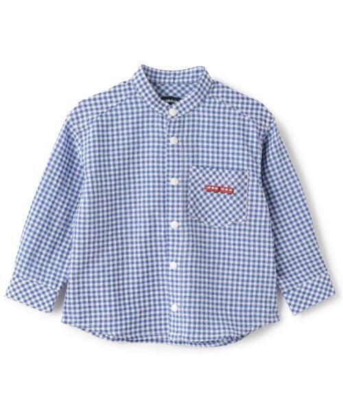 kladskap（クレードスコープ）の「電車バンドカラー長袖シャツ（シャツ/ブラウス・キッズ・グレー/ブルー・120cm/100cm/110cm/90cm/130cm）」の6枚目の写真