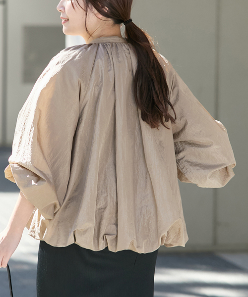 JOURNAL STANDARD ワッシャーナイロンギャザーブルゾン 追加》ワッシャーナイロンギャザーブルゾン（その他ブルゾン／アウター