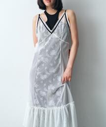 CODE A | tulle lace cami dress(ワンピース)
