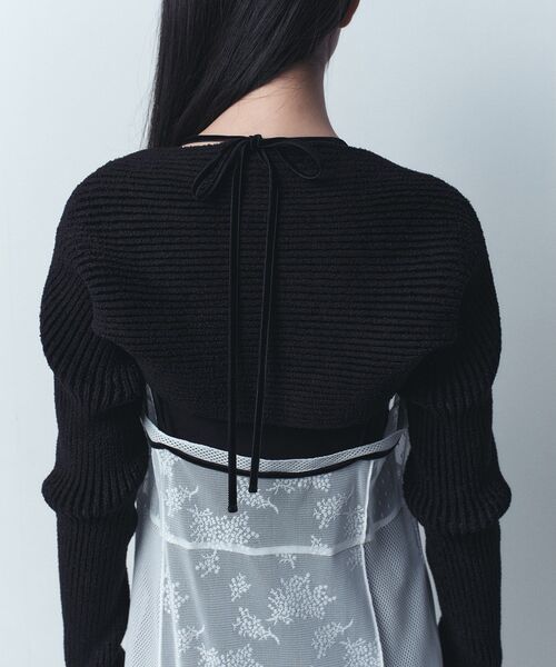 CODE A（コードエー）の「tulle lace cami dress（ワンピース・レディース・ホワイト/ブラック・00）」の9枚目の写真