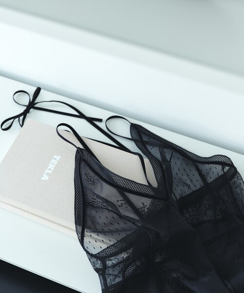 CODE A（コードエー）の「tulle lace cami dress（ワンピース・レディース・ホワイト/ブラック・00）」の13枚目の写真