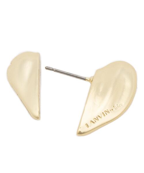 【ベーシックなデザイン♪】ランバンオンブルー ピアス セール】セパレートハートピアス（ピアス（両耳用））｜LANVIN