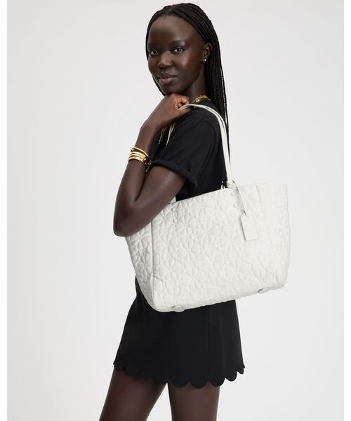 ティリー キルテッド ミディアム トート（トートバッグ）｜kate spade
