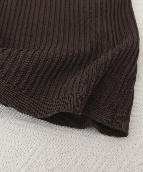 Miniministore（ミニミニストア）の「Vネックレースアップ 薄手長袖 トップス（ニット/セーター・レディース・ブラウン/ブラック・FREE）」の14枚目の写真
