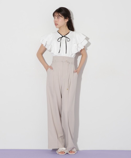 セール】◇フロントタックフレアスリーブブラウス（シャツ/ブラウス  