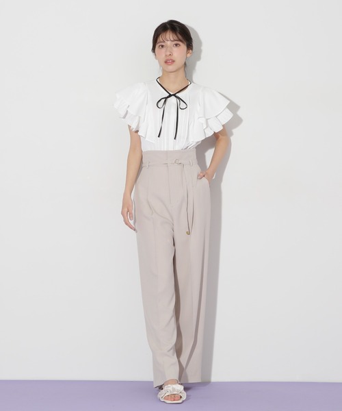jill by jillstuart フロントタックフレアスリーブブラウス 楽天市場】【SALE／37%OFF】フロントタックフレアスリーブ