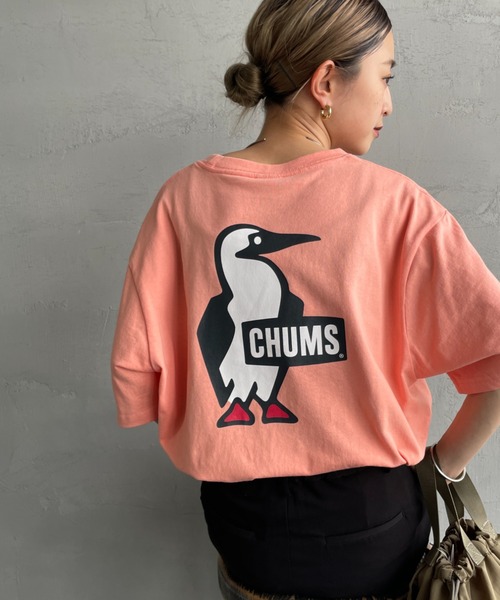 CHUMS（チャムス）の「【WEB限定】[CHUMS/チャムス] BOOBY バックプリント ショートスリーブTシャツ（Tシャツ/カットソー・レディース・ブラック/グレイッシュベージュ/ホワイト/ピンク/グリーン/ミント・M/L/XL/XXL）」の6枚目の写真
