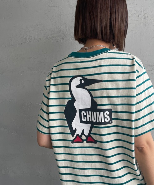 CHUMS（チャムス）の「【WEB限定】[CHUMS/チャムス] BOOBY バックプリント ショートスリーブTシャツ（Tシャツ/カットソー・レディース・ブラック/グレイッシュベージュ/ホワイト/ピンク/グリーン/ミント・M/L/XL/XXL）」の4枚目の写真