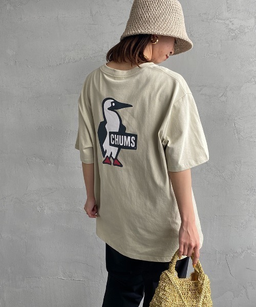 CHUMS（チャムス）の「【WEB限定】[CHUMS/チャムス] BOOBY バックプリント ショートスリーブTシャツ（Tシャツ/カットソー・レディース・ブラック/グレイッシュベージュ/ホワイト/ピンク/グリーン/ミント・M/L/XL/XXL）」の22枚目の写真