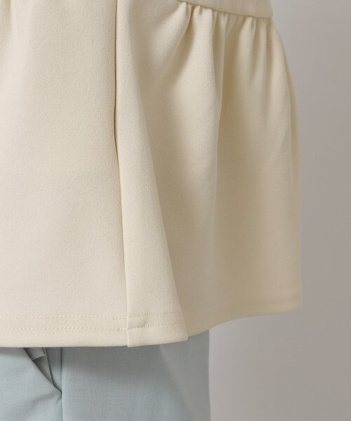 Sunauna（スーナウーナ）の「【パール調パーツ付き／春色】ペプラムトップス（シャツ/ブラウス・レディース・ネイビー/ライトブルー/アイボリー・40/38）」の22枚目の写真