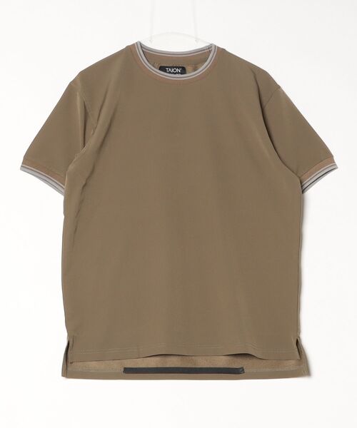TAION(タイオン)の「【TAION/タイオン】BASIC HALF SLEEVE CUT SEWT / ベーシック ハーフスリーブ カットソー(Tシャツ/カットソー・メンズ・ネイビー/オリーブ/ブラック/チャコールグレー/カーキ/ホワイト・MEDIUM/LARGE/X-LARGE)」の5枚目の写真