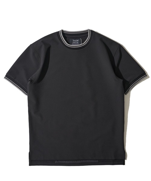 TAION(タイオン)の「【TAION/タイオン】BASIC HALF SLEEVE CUT SEWT / ベーシック ハーフスリーブ カットソー(Tシャツ/カットソー・メンズ・ネイビー/オリーブ/ブラック/チャコールグレー/カーキ/ホワイト・MEDIUM/LARGE/X-LARGE)」の1枚目の写真