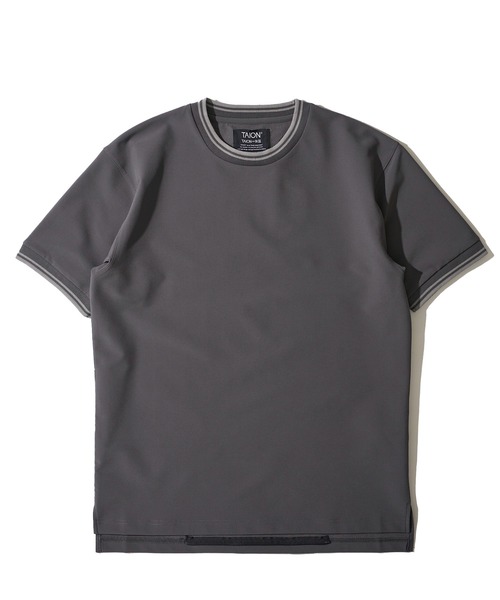 TAION(タイオン)の「【TAION/タイオン】BASIC HALF SLEEVE CUT SEWT / ベーシック ハーフスリーブ カットソー(Tシャツ/カットソー・メンズ・ネイビー/オリーブ/ブラック/チャコールグレー/カーキ/ホワイト・MEDIUM/LARGE/X-LARGE)」の9枚目の写真