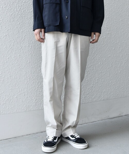 SHIPS any（シップス エニィ）の「SHIPS any:〈接触冷感/遮熱等〉ハイブリッド リネン イージーパンツ (セットアップ対応)25SS◇（その他パンツ・メンズ・ダークブルー/ベージュ/ネイビー/ライトオリーブ/チャコールグレー・SMALL/MEDIUM/LARGE/X-LARGE）」の13枚目の写真