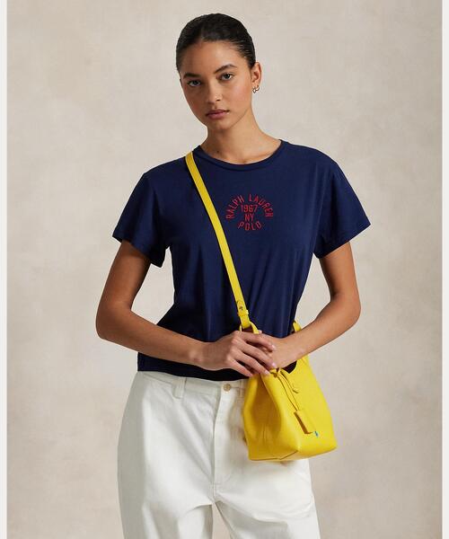 【RALPH LAUREN】シュランケン フィット ロゴ Tシャツ シュランケン フィット ロゴジャージー Tシャツ