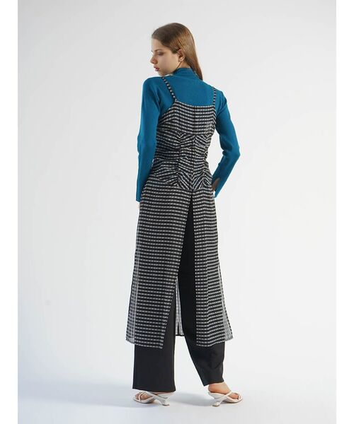 :ETHROF(イーサオブ)の「CHECK SHEER LAYERED ONEPIECE(ワンピース・レディース・ホワイト/ブラック・MEDIUM)」の21枚目の写真