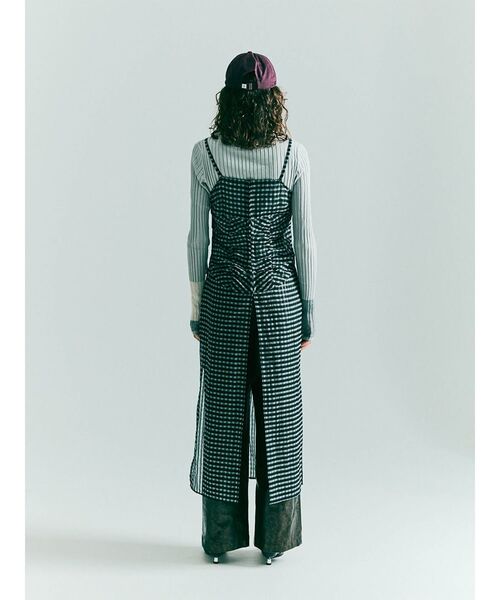:ETHROF(イーサオブ)の「CHECK SHEER LAYERED ONEPIECE(ワンピース・レディース・ホワイト/ブラック・MEDIUM)」の10枚目の写真