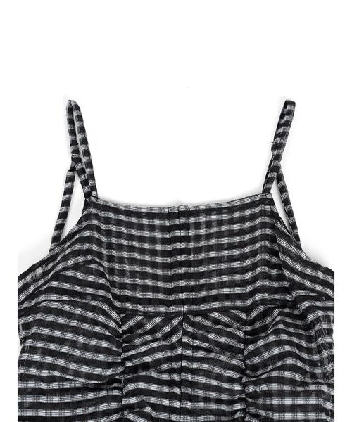 :ETHROF(イーサオブ)の「CHECK SHEER LAYERED ONEPIECE(ワンピース・レディース・ホワイト/ブラック・MEDIUM)」の9枚目の写真