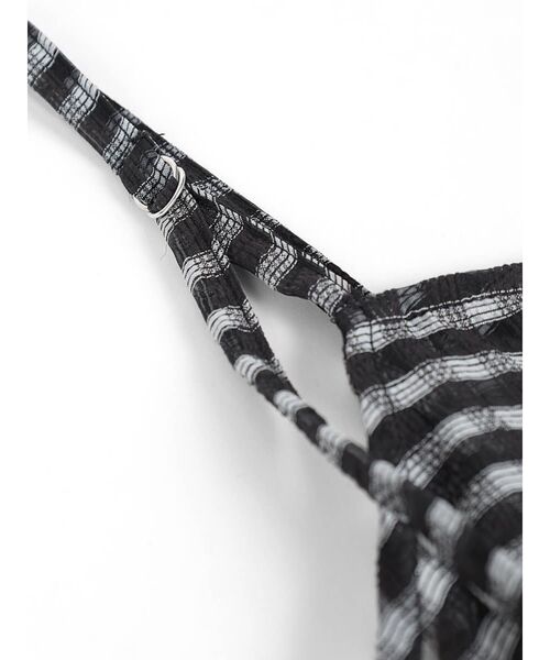 :ETHROF(イーサオブ)の「CHECK SHEER LAYERED ONEPIECE(ワンピース・レディース・ホワイト/ブラック・MEDIUM)」の6枚目の写真