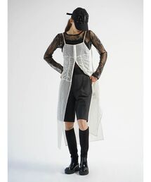 CHECK SHEER LAYERED ONEPIECE