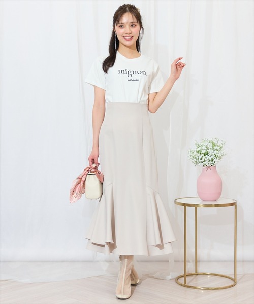 WILLSELECTION（ウィルセレクション）の「裾ボリュームマーメイドスカート（スカート・レディース・ピンク/ネイビー/ベージュ/ブラック系その他・FREE）」の21枚目の写真