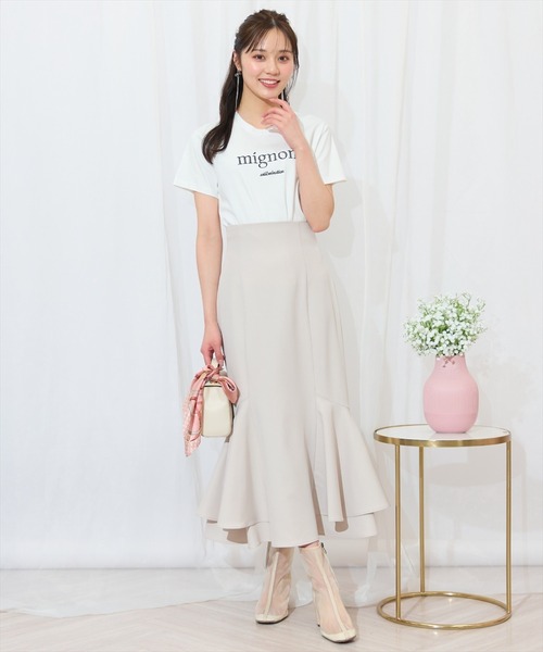 WILLSELECTION（ウィルセレクション）の「裾ボリュームマーメイドスカート（スカート・レディース・ピンク/ネイビー/ベージュ/ブラック系その他・FREE）」の14枚目の写真