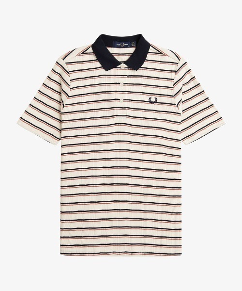 フレッドペリー Ribbed Polo Shirt ポロシャツ FRED PERRY ポロシャツ ポロ Ribbed Polo Shirt／リブポロシャツ