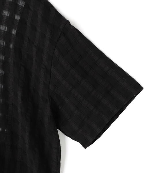 DANKE SCHON(ダンケシェーン)の「DankeSchon/ダンケシェーン/SHEER CHECK JQ S/S SHIRTS(シャツ/ブラウス・レディース・ネイビー/ブラック・F)」の10枚目の写真