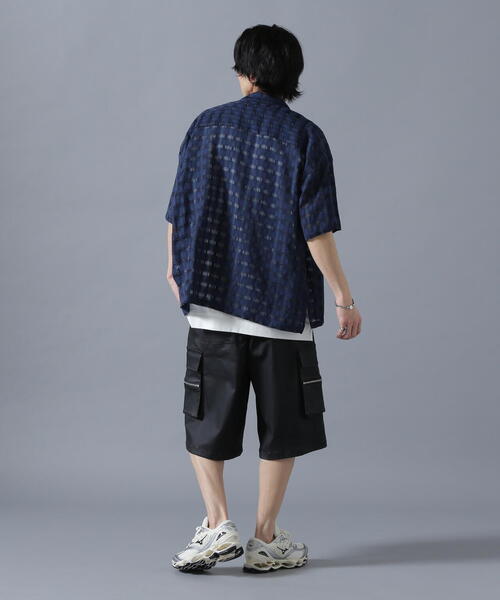 DANKE SCHON(ダンケシェーン)の「DankeSchon/ダンケシェーン/SHEER CHECK JQ S/S SHIRTS(シャツ/ブラウス・レディース・ネイビー/ブラック・F)」の18枚目の写真