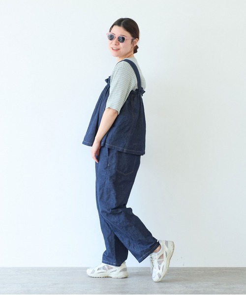 yuni（ユニ ）の「コットンリネンデニム ビスチェ（シャツ/ブラウス