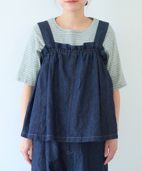 yuni コットンリネンデニムビスチェ yuni コットンリネンデニム ビスチェ | itonowa Life ONLINE STORE
