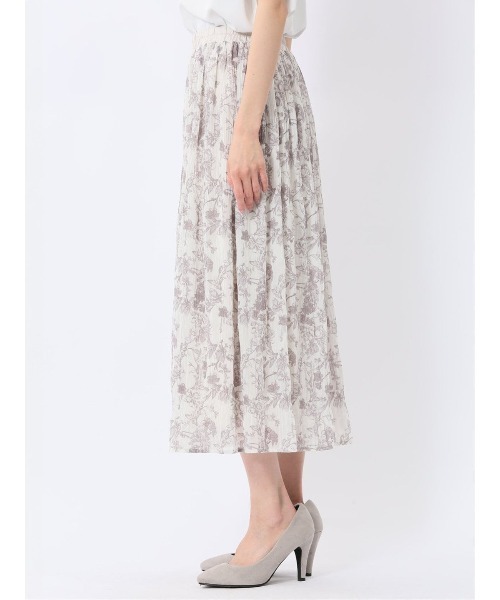 m.f.editorial(エムエフエディトリアル)の「【ストレッチ ウエストゴム】m.f.エディトリアル レディース シフォン ジョーゼット ロング スカート(スカート・レディース・アイボリー/ブルー/ネイビー・MEDIUM/LARGE)」の8枚目の写真