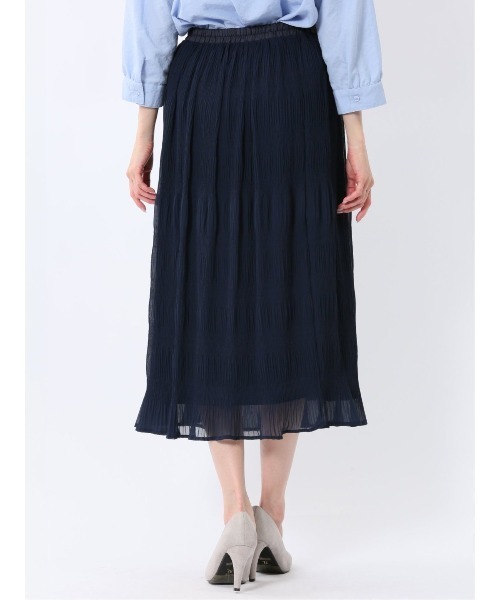 m.f.editorial(エムエフエディトリアル)の「【ストレッチ ウエストゴム】m.f.エディトリアル レディース シフォン ジョーゼット ロング スカート(スカート・レディース・アイボリー/ブルー/ネイビー・MEDIUM/LARGE)」の14枚目の写真