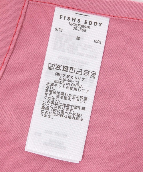 Fishs Eddy(フィッシュエディ)の「【Fishs Eddy(フィッシュエディ)】刺繍エプロン(エプロン・レディース・アイボリー/ピンク・FREE)」の9枚目の写真